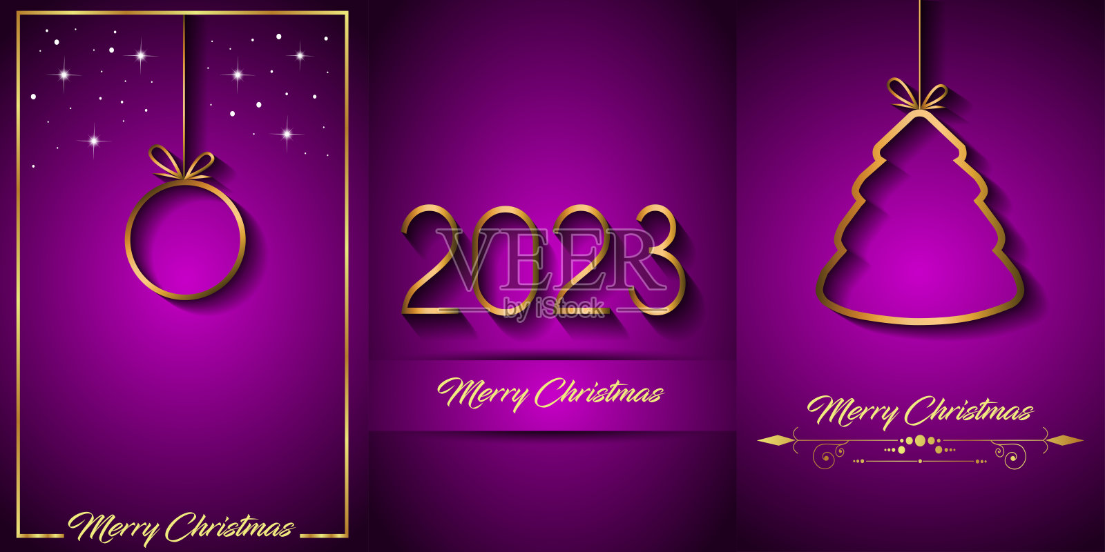 2023圣诞背景为您的节日邀请,节日海报,贺卡。设计模板素材