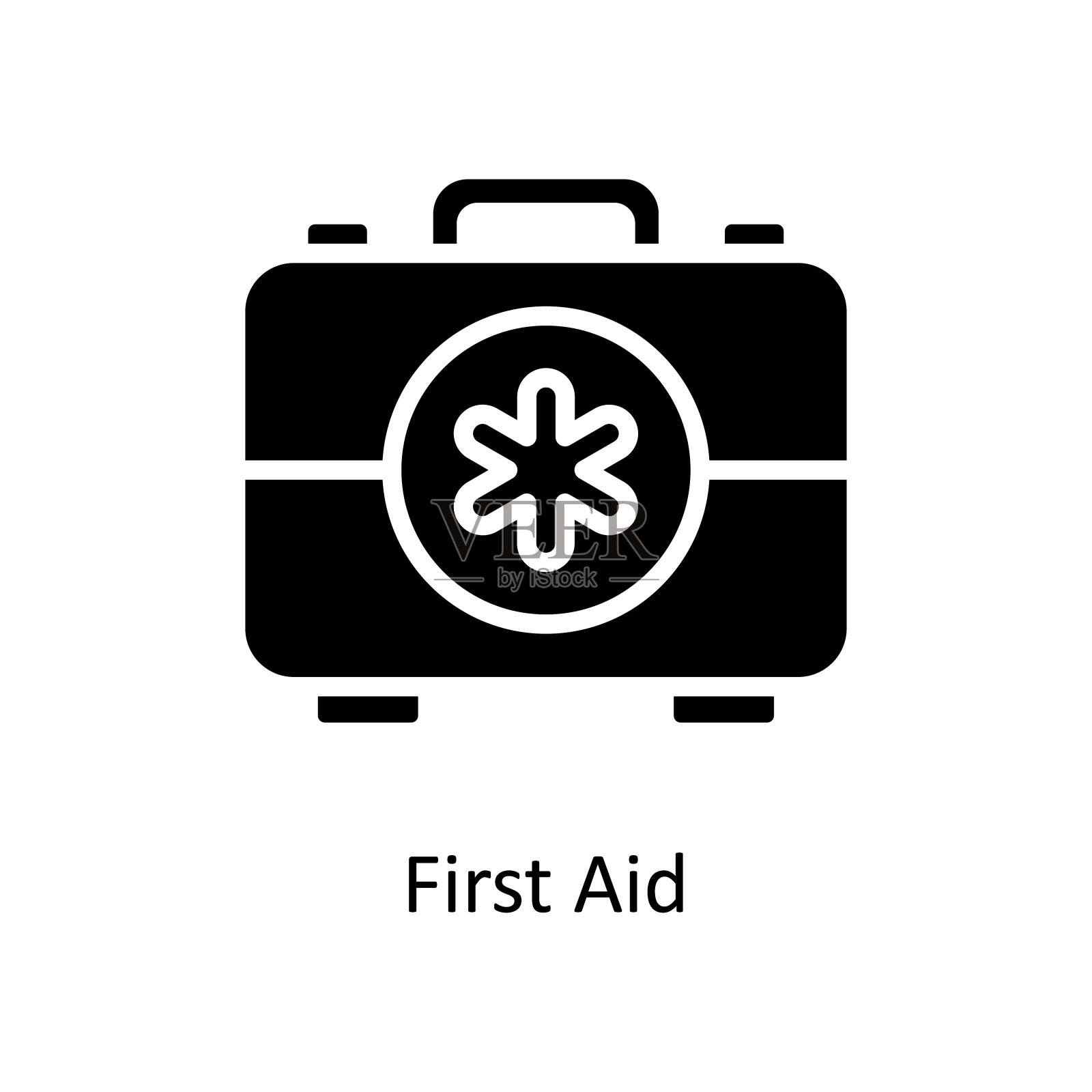 急救矢量固体图标设计插图。白色背景医学符号EPS 10文件插画图片素材