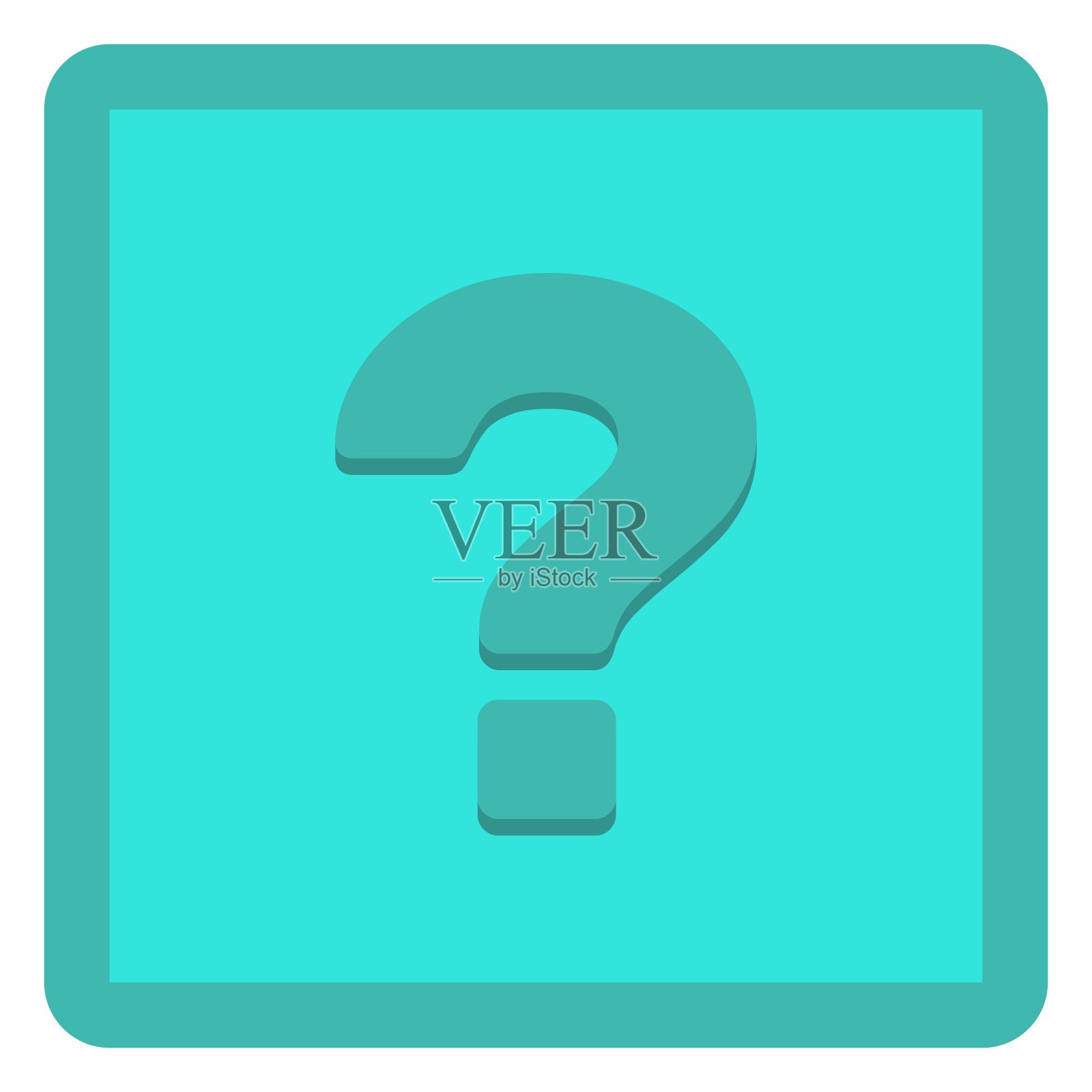 问号,常见问题,帮助符号,矢量标记符号淡蓝色风格。孤立的图标。图标素材