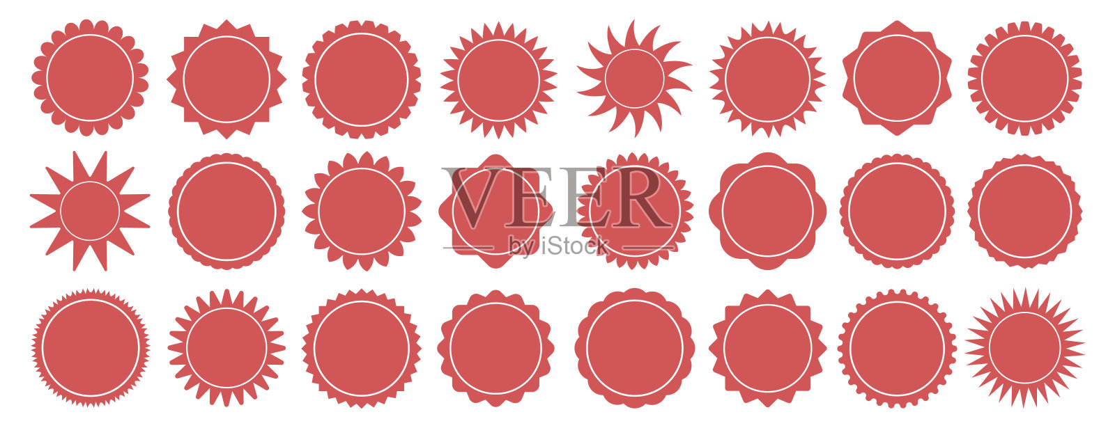 矢量插图的红色奖项横幅插画图片素材