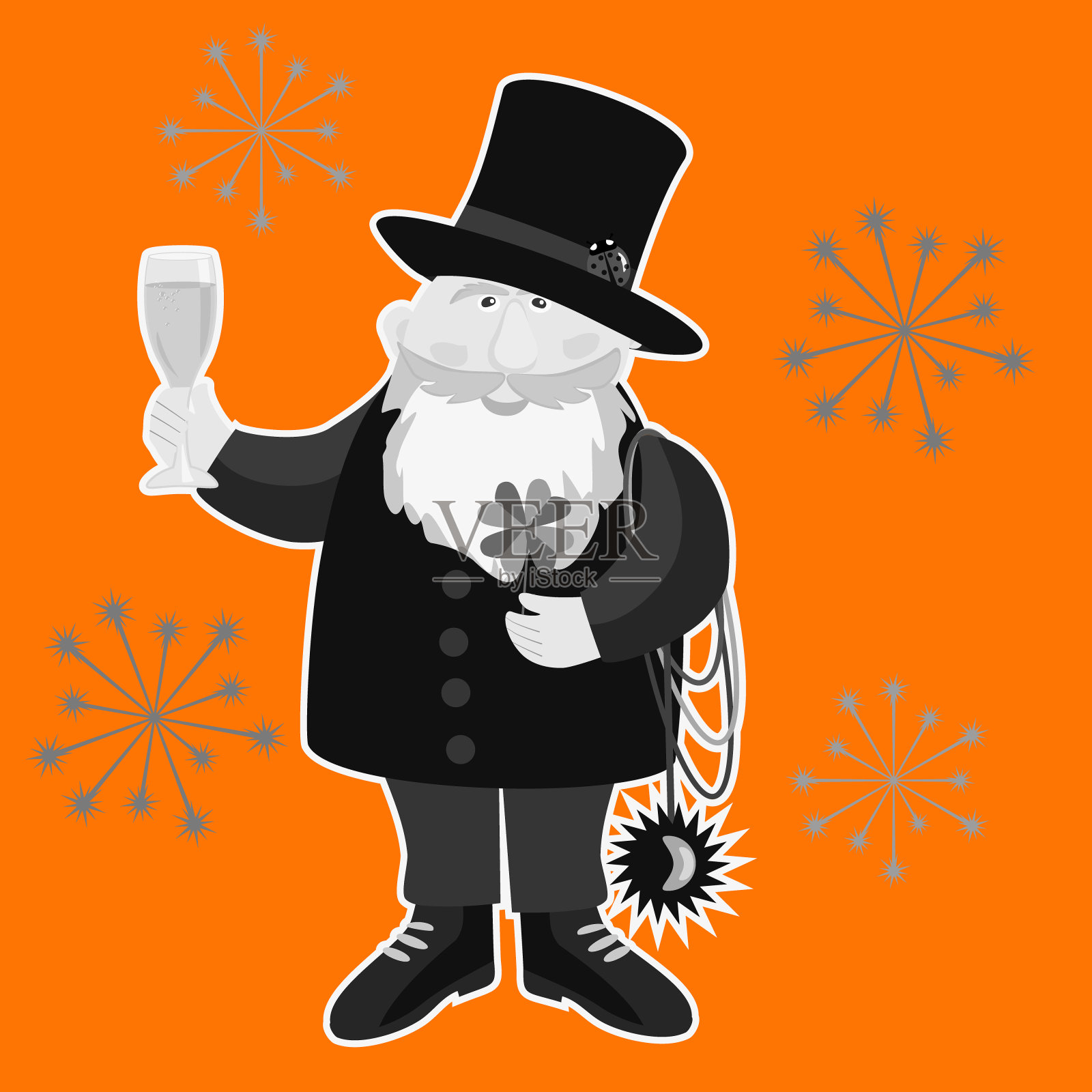 矢量贺卡符号。插画图片素材