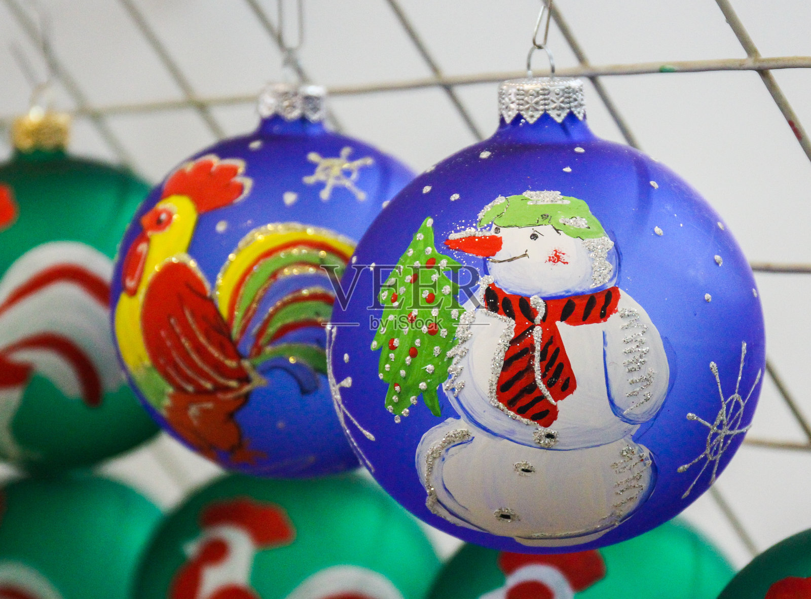 手工圣诞树装饰照片摄影图片