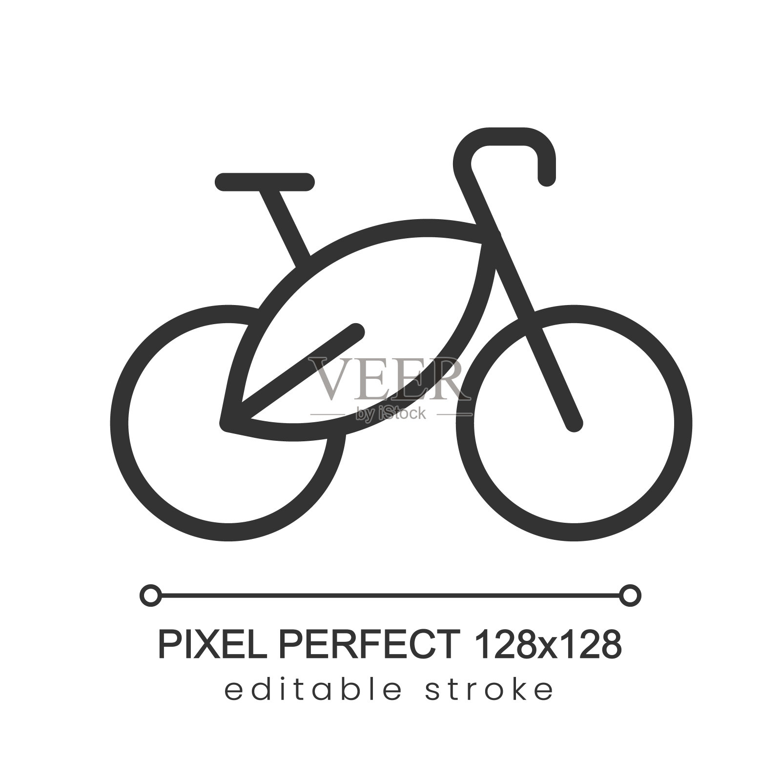 生物燃料像素完美的线性图标插画图片素材