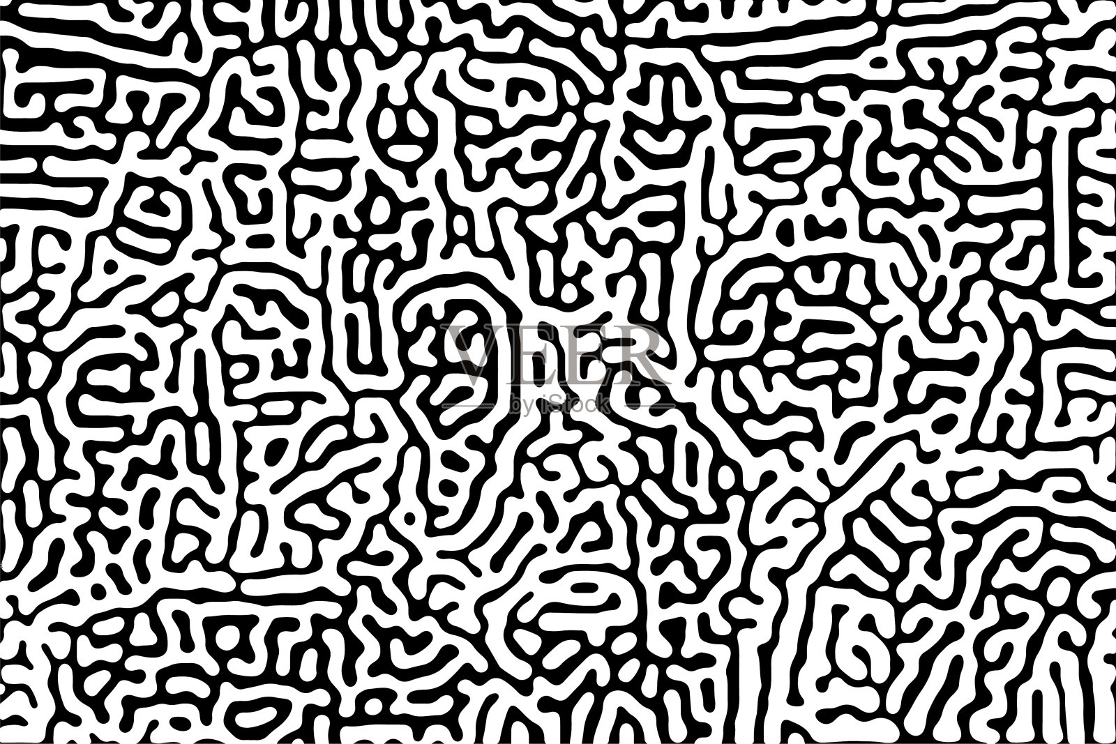 图灵图案背景黑色迷宫墙纸插画图片素材