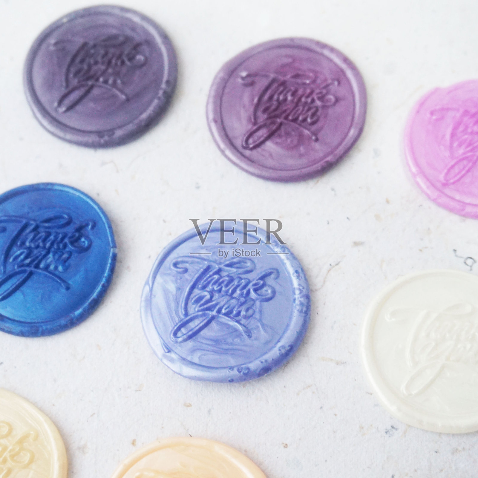 非常彩色的谢谢蜡币照片摄影图片