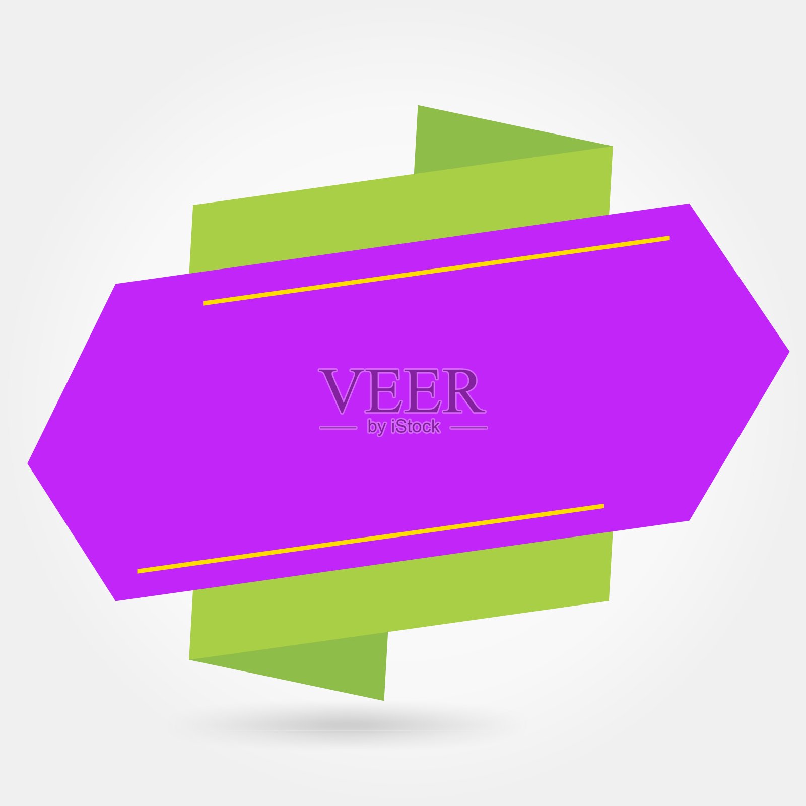 色带标签横幅设计模板插画图片素材