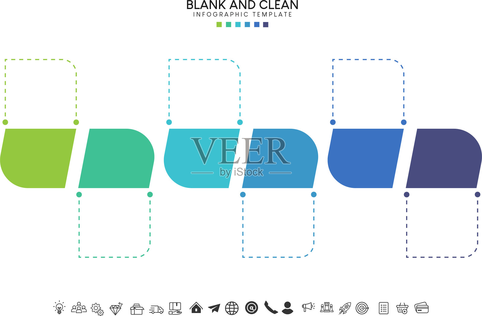步骤业务时间轴信息图用于数据业务可视化元素背景模板插画图片素材