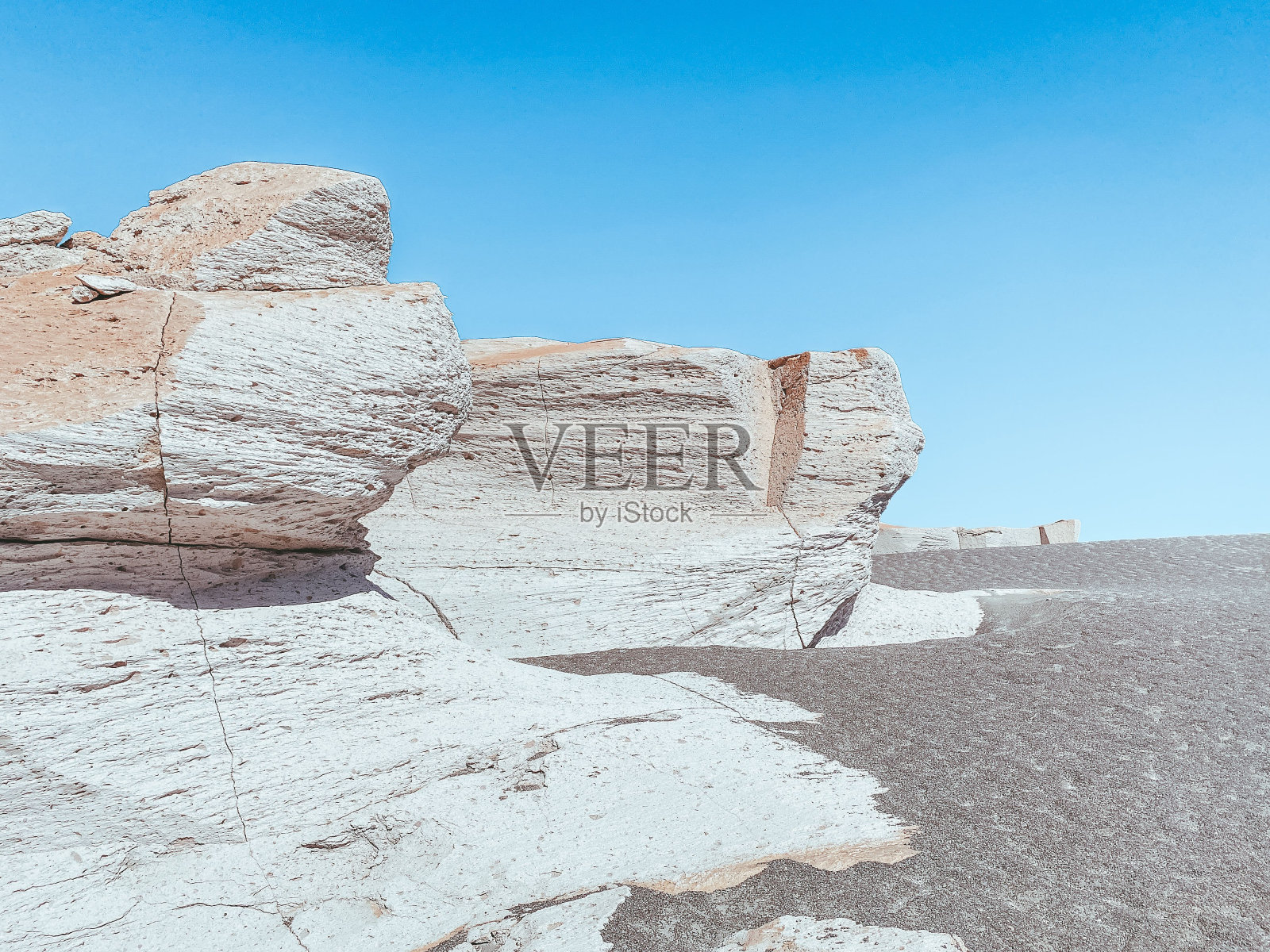 巨大的白色火山岩在Campo de Piedra pomz,卡塔马卡,阿根廷,普纳安第斯山脉照片摄影图片