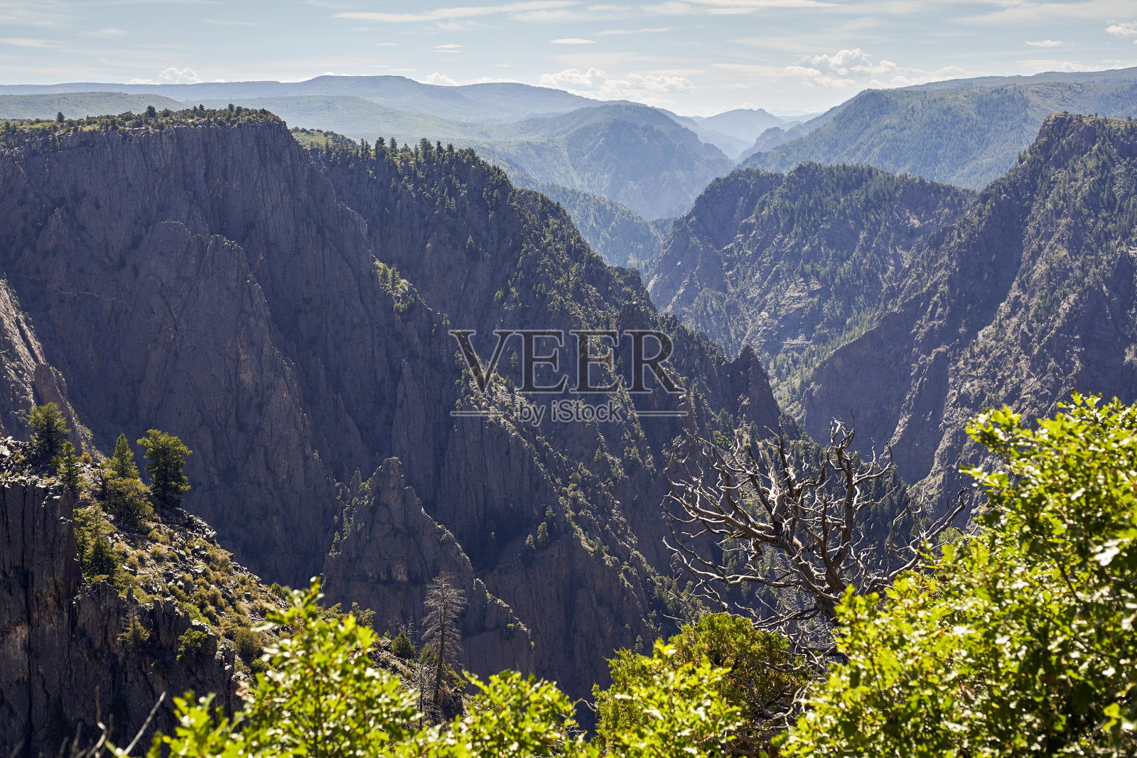 黑峡谷有雾霾照片摄影图片