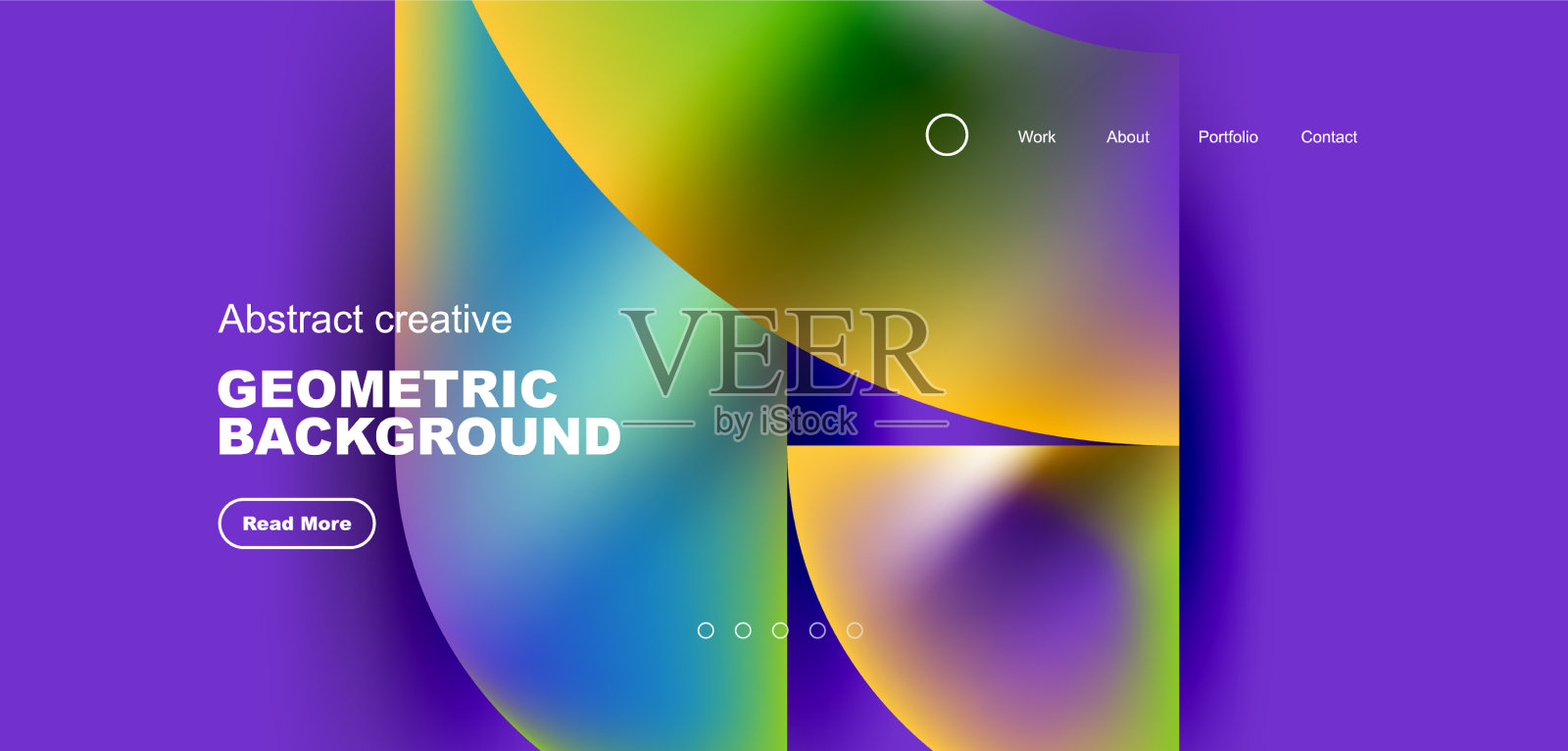 抽象圆和圆形元素几何插画图片素材