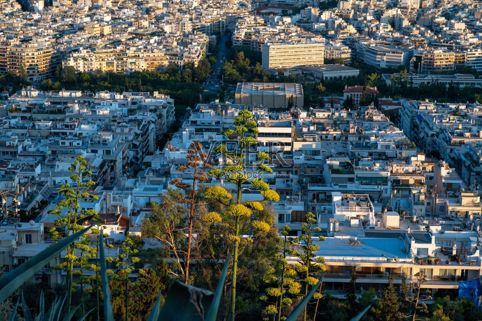 希腊雅典美丽的城市景观照片摄影图片