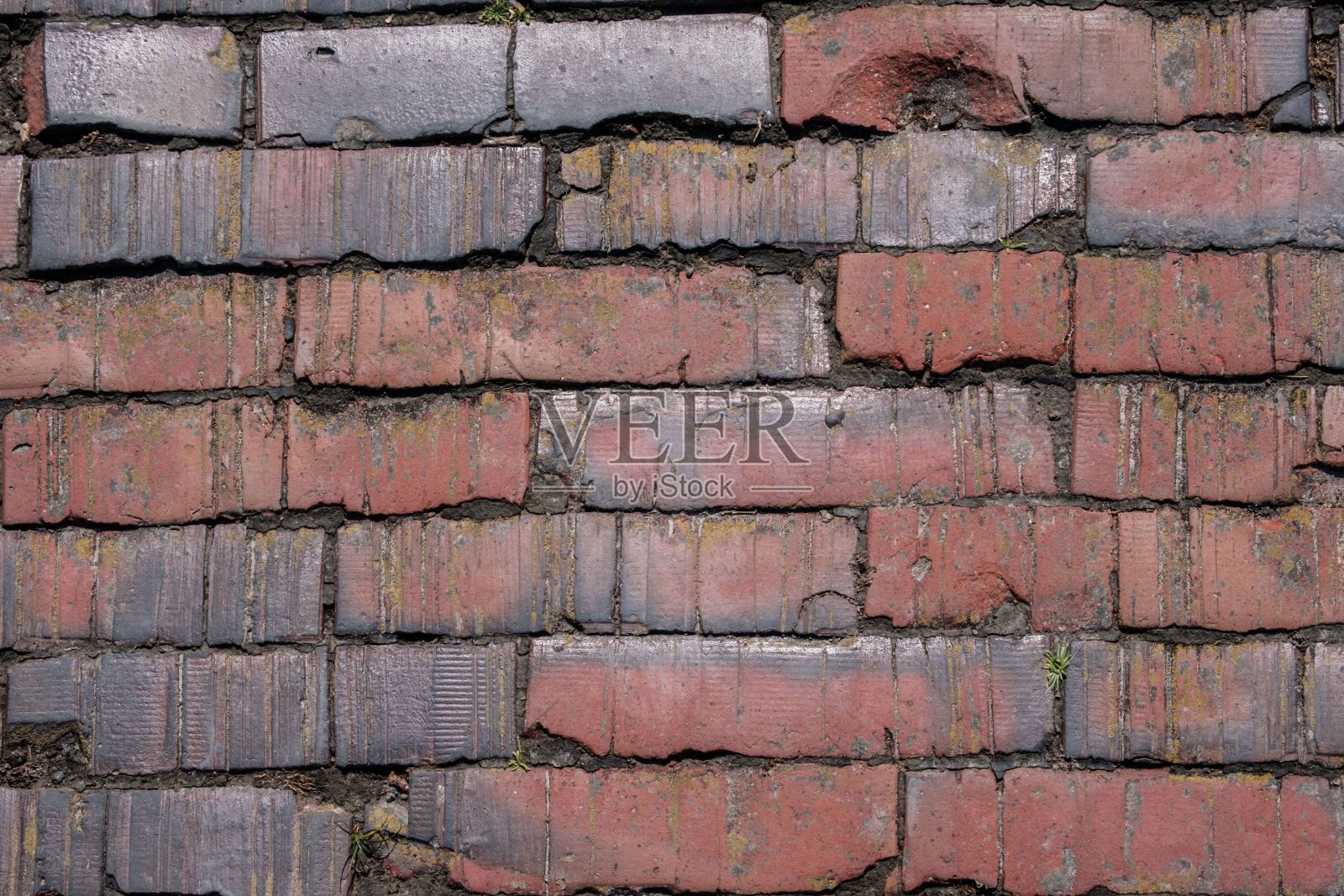 红砖墙的特写——非常适合做背景照片摄影图片