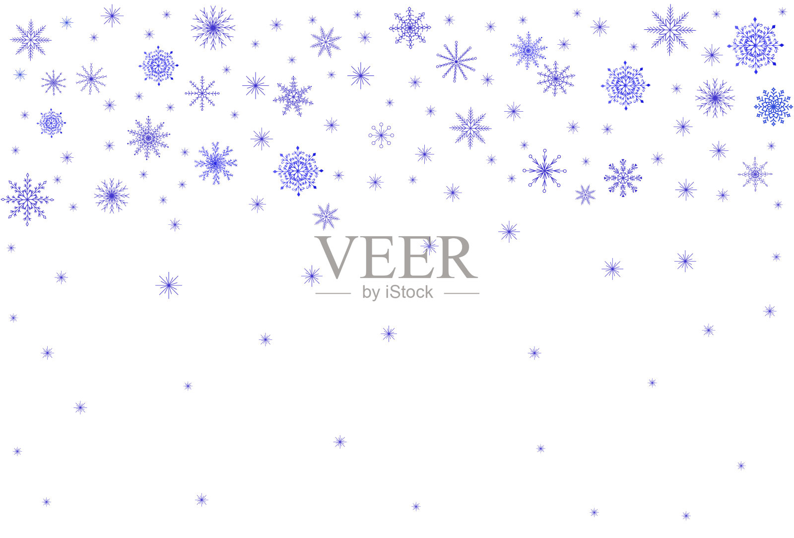 寒假背景以雪花和飞舞的雪花为背景。贺卡,布局,背景,邀请插画图片素材