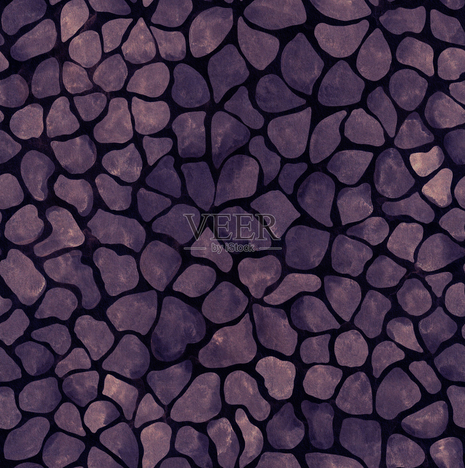 马赛克无缝模式与抽象形状的纹理纸插画图片素材