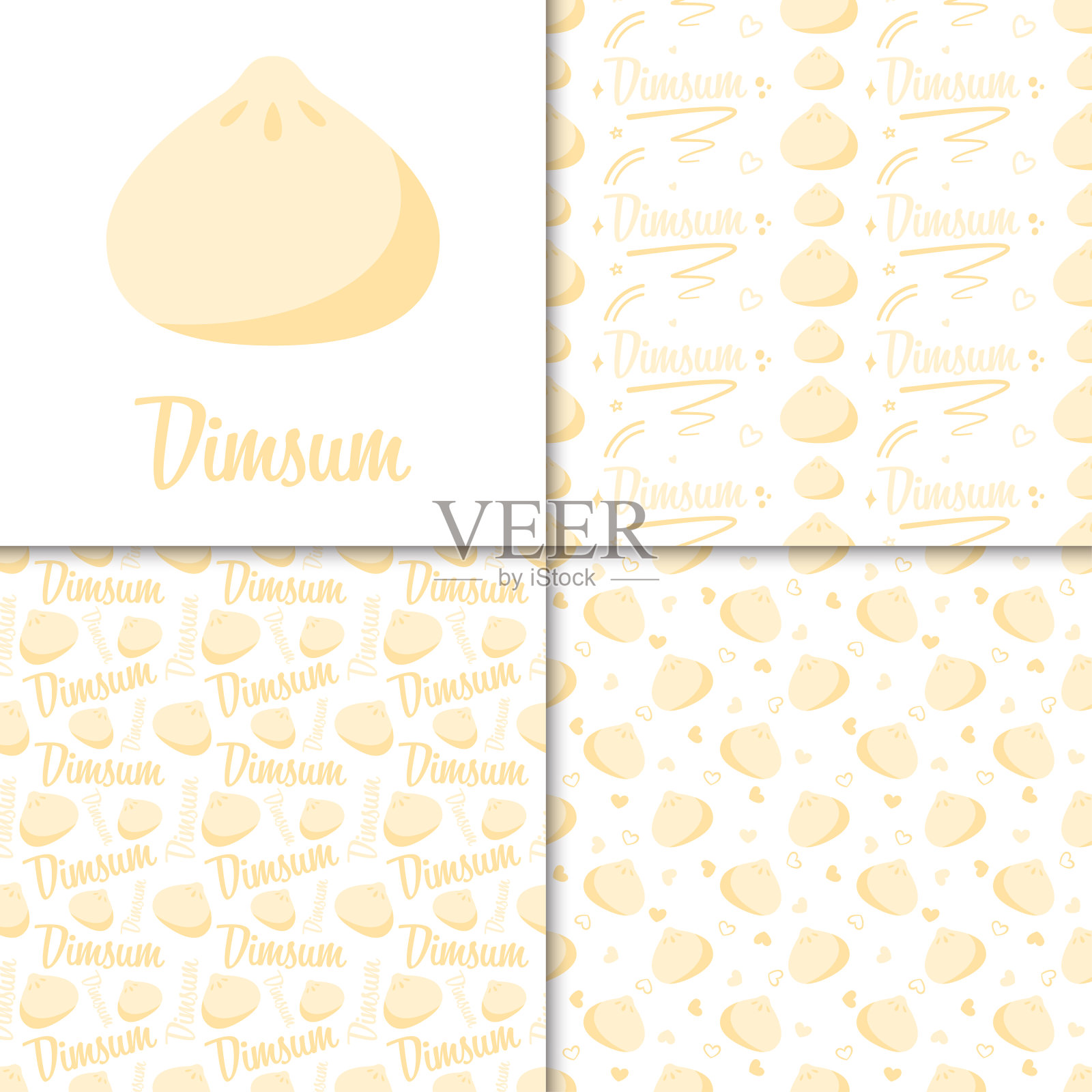 天衣无缝的图案与灯罩,用于装饰插画图片素材