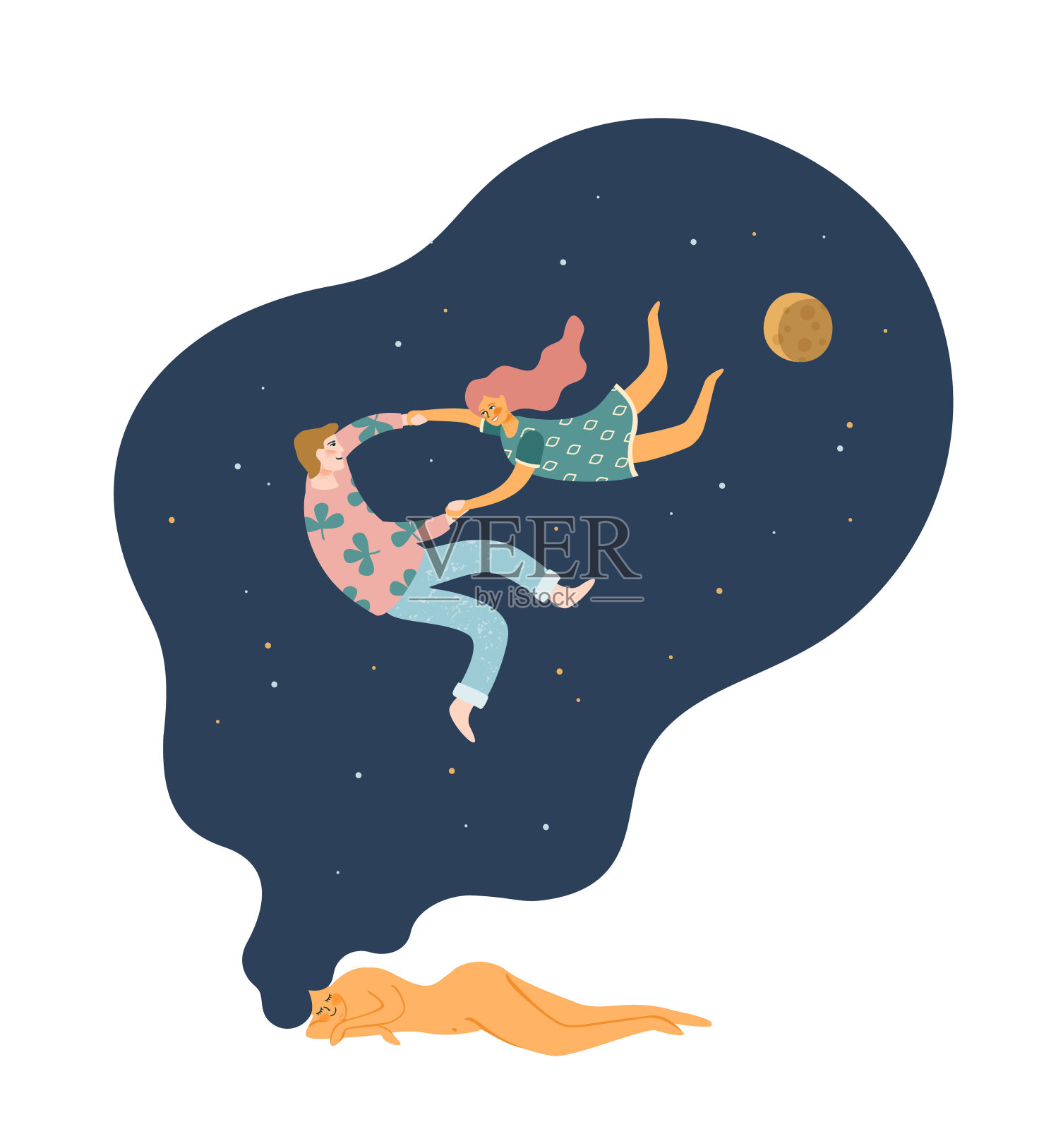 与人浪漫的插图。爱情,爱情故事,关系。矢量设计概念为情人节等用途。设计元素图片