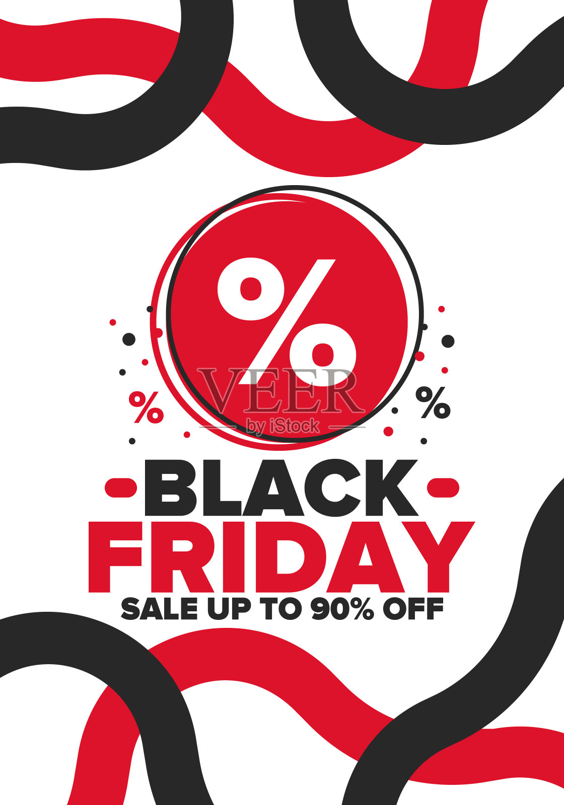 “黑色星期五”。九折优惠。今年最大的一笔销售。特价横幅。美国的假日购物。11月的超级赛季合同。折扣徽章。创意向量模板设计元素图片