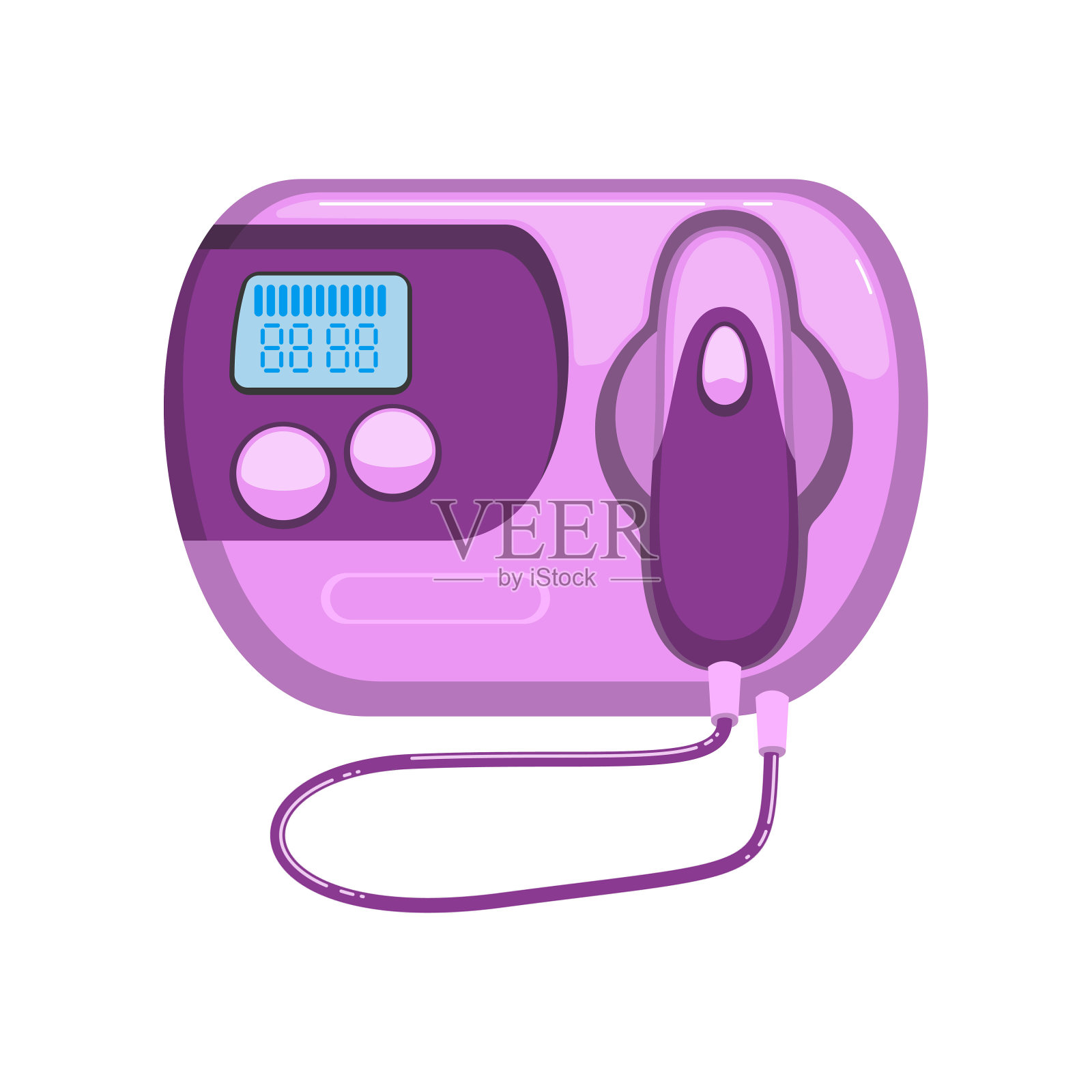 激光脱毛机卡通插图插画图片素材