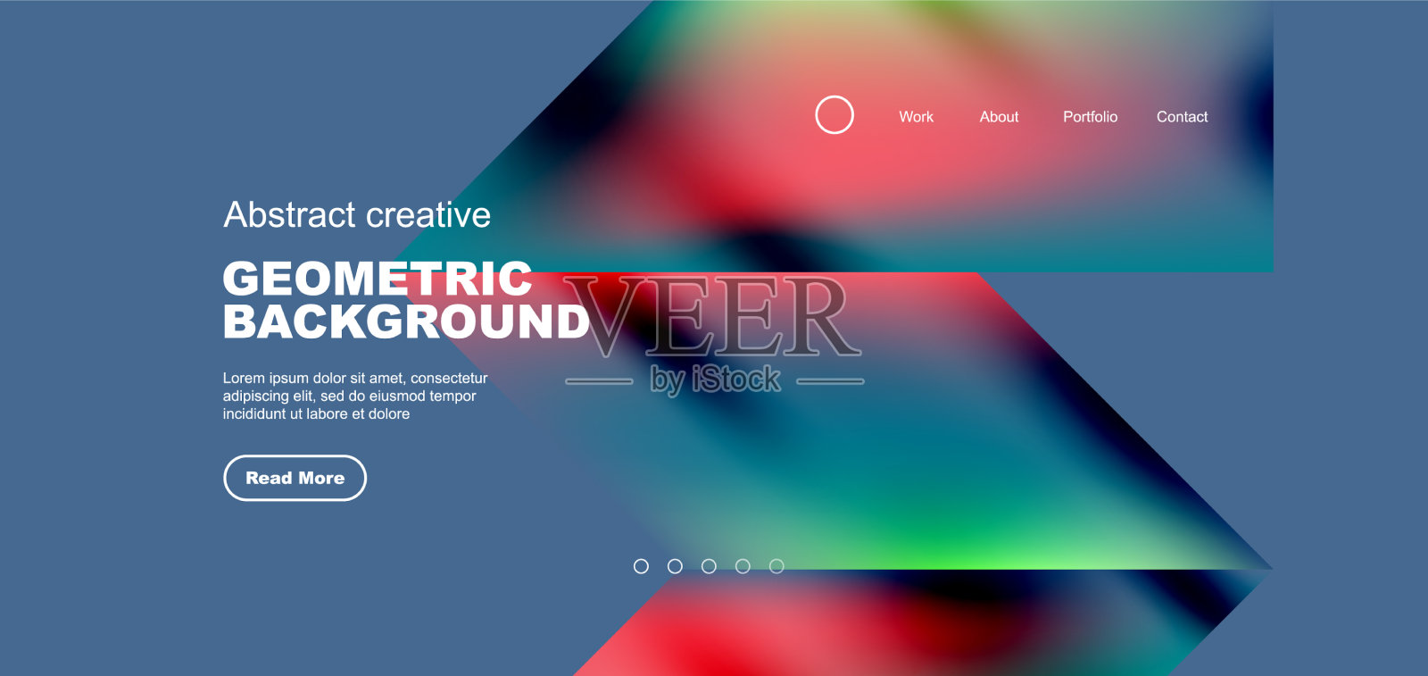 流体梯度几何三角形抽象插画图片素材