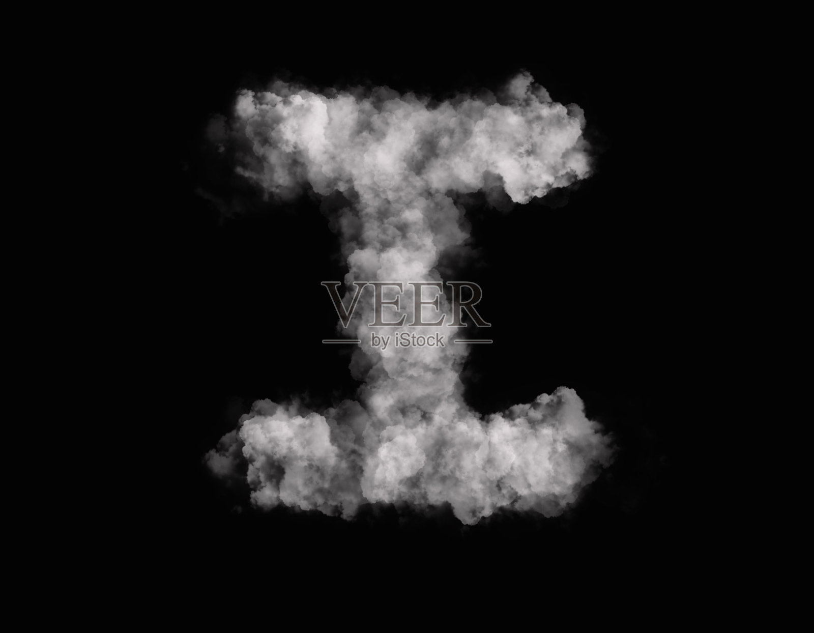 现实的烟雾我字母蔓延在黑暗的背景照片摄影图片