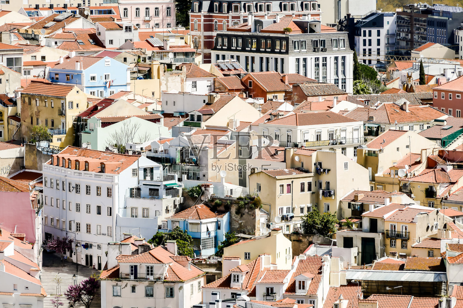 葡萄牙首都里斯本的里斯本城照片摄影图片