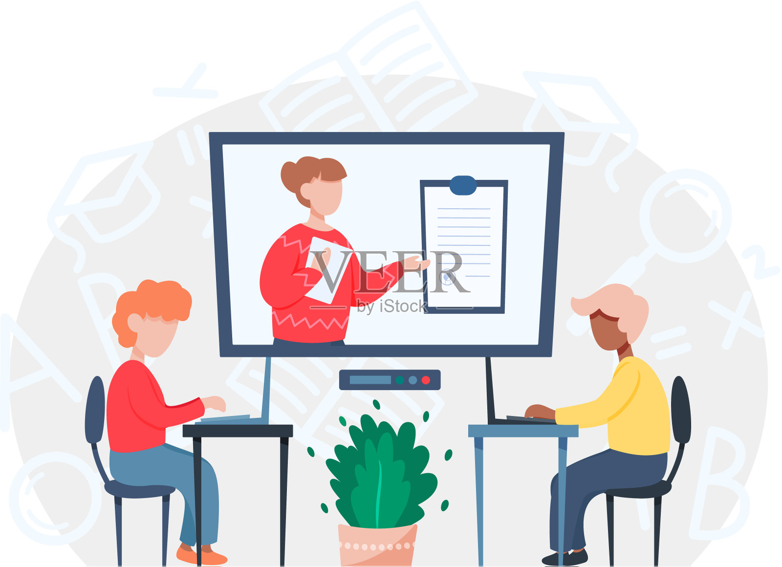 在线见面会数字课堂商业网络研讨会商业规则天使投资人创业社区202012281插画图片素材