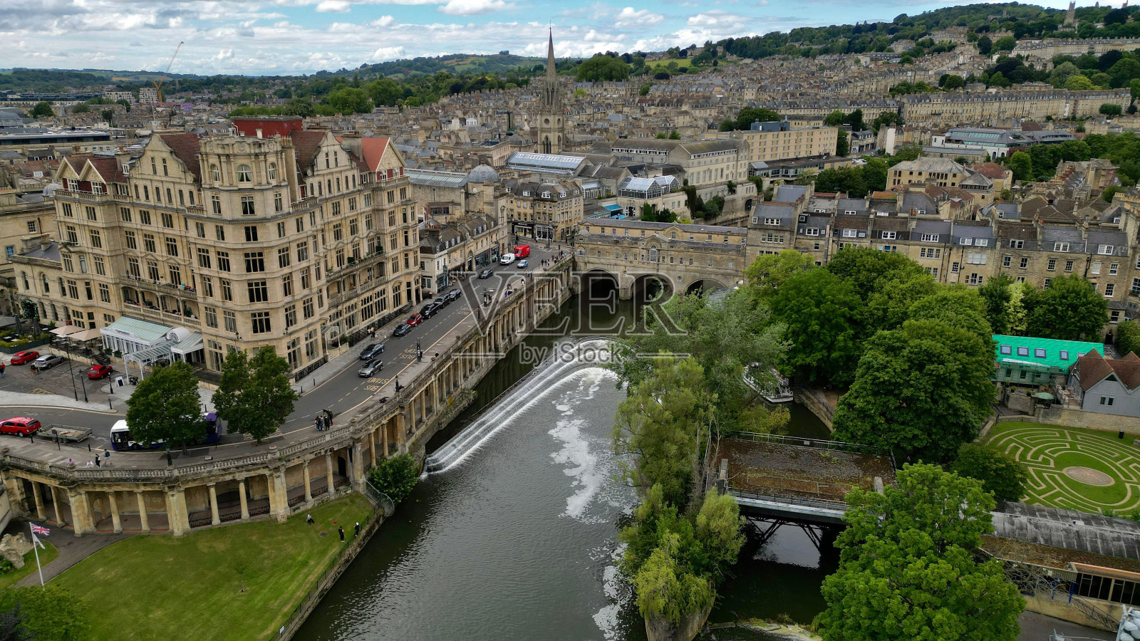 萨默塞特巴斯的鸟瞰图照片摄影图片