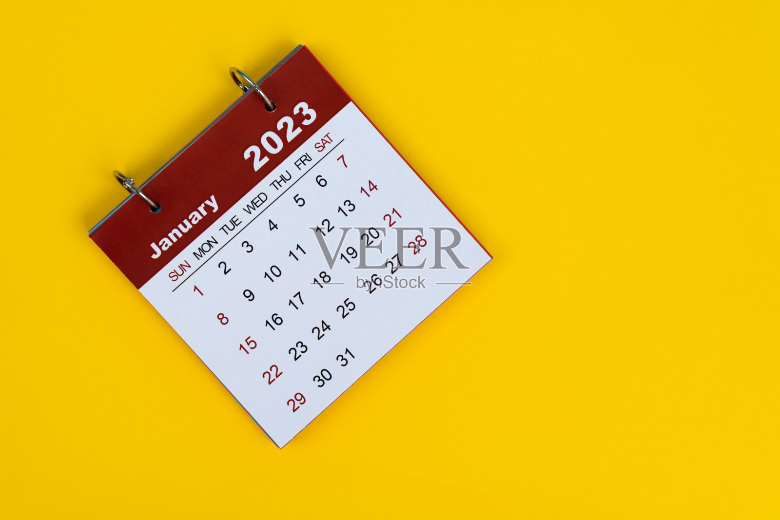 2023年1月日历的特写照片摄影图片