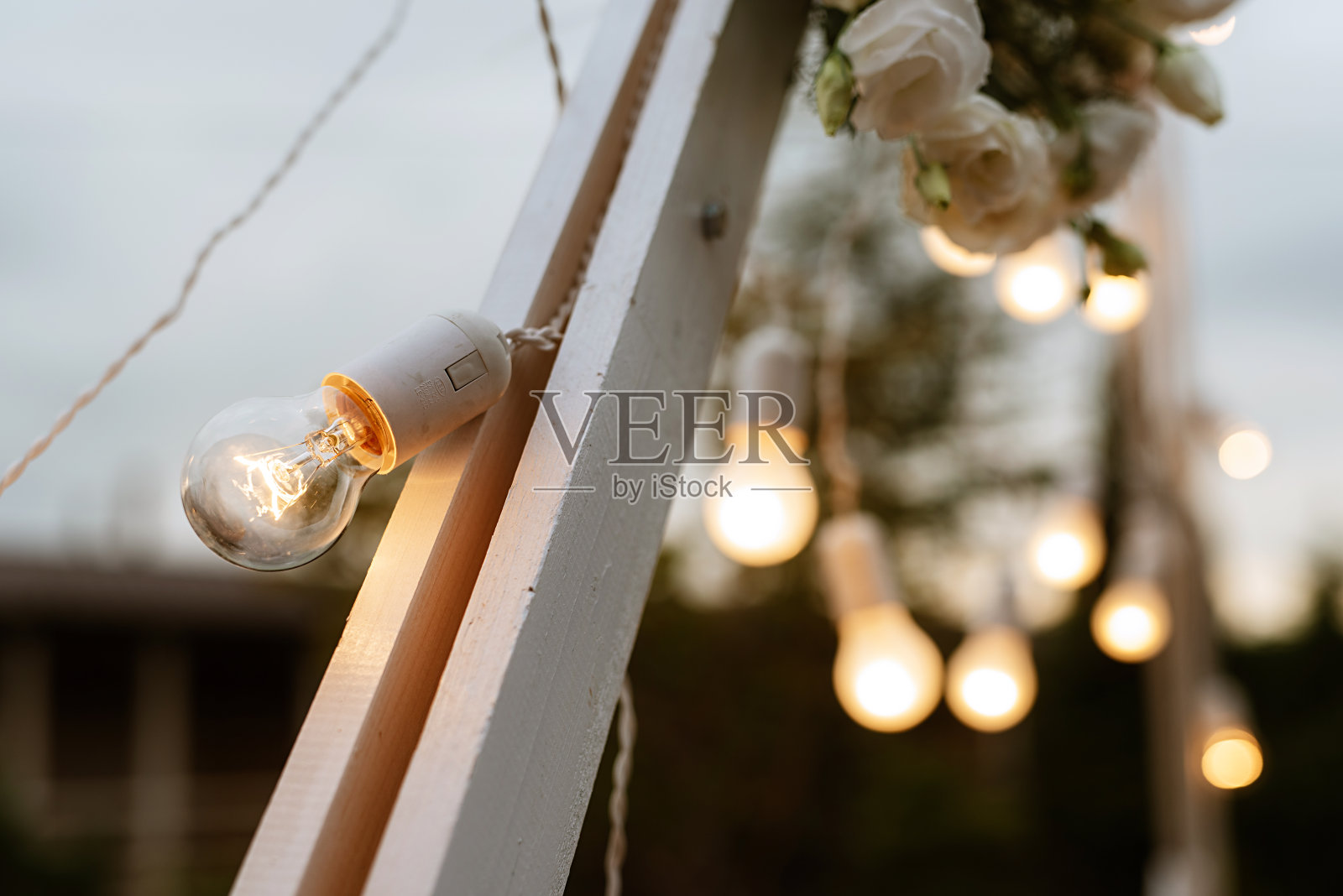 大气温暖的灯泡包裹照片摄影图片