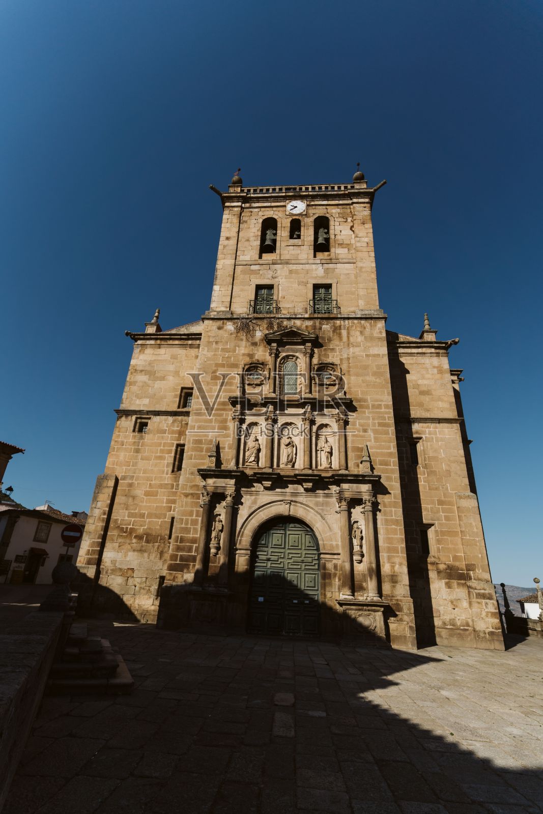 葡萄牙的蒙克沃城堡,有着美丽的建筑细节照片摄影图片