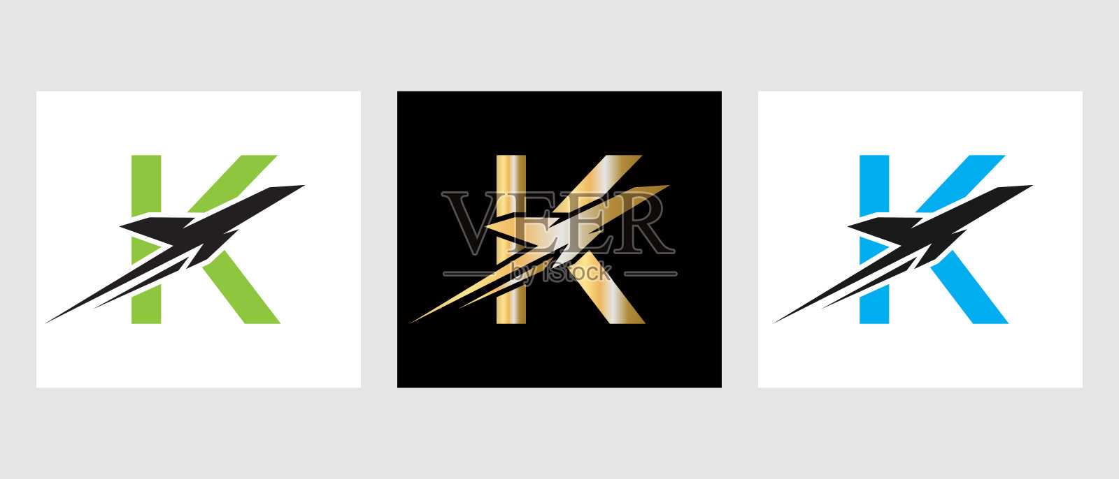 热带旅游标志上的字母K概念。首字母K旅行标志设计模板插画图片素材