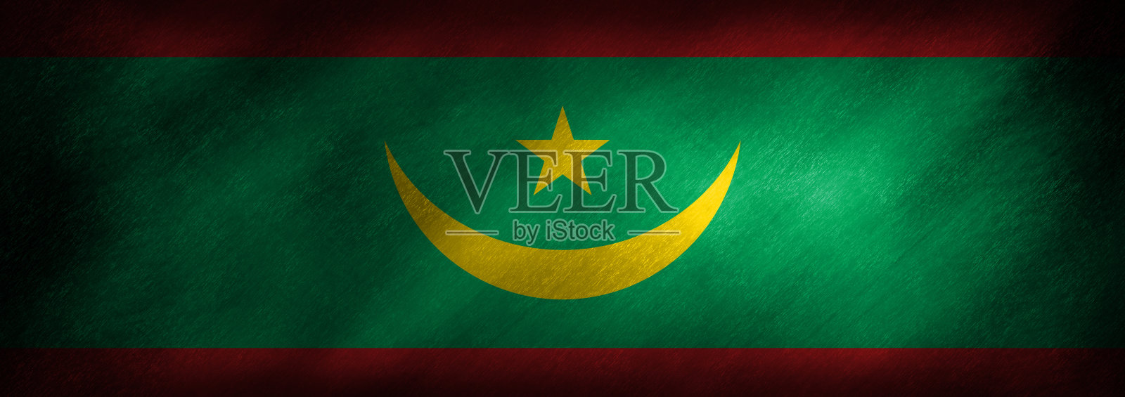 毛里塔尼亚国旗插画图片素材