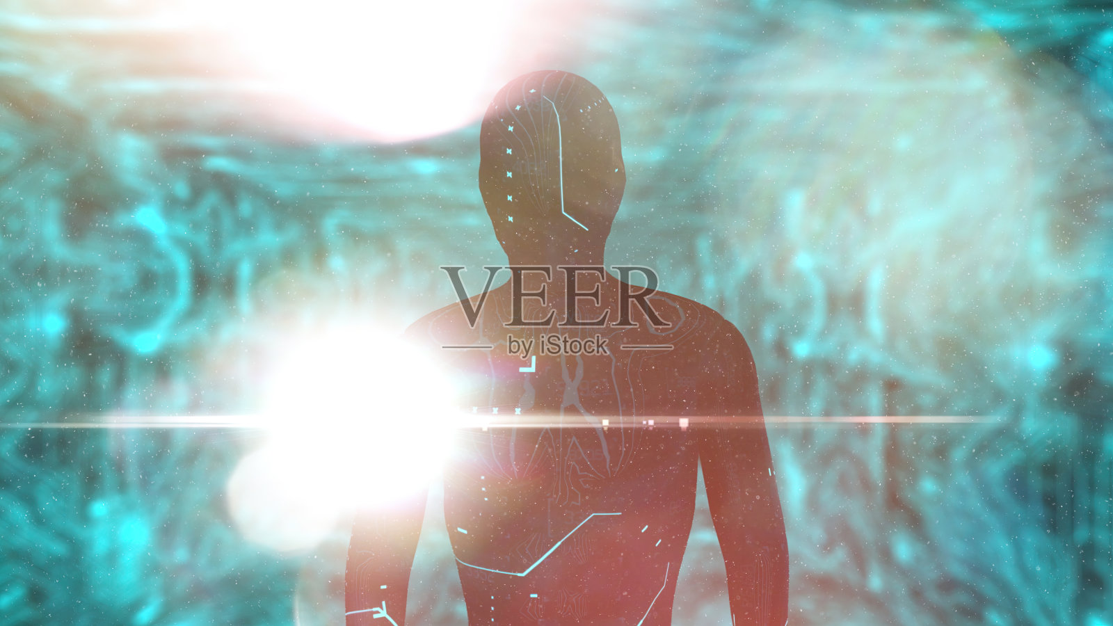 机器人打字代码照片摄影图片