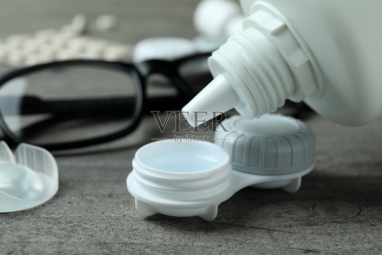 隐形眼镜的概念,用于眼睛,保健照片摄影图片