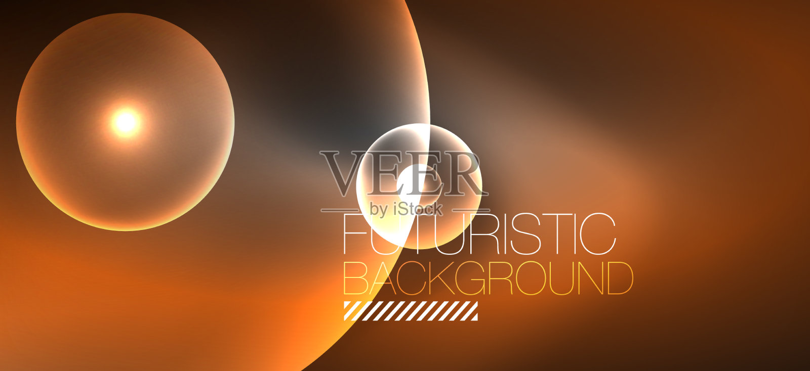 抽象的背景与霓虹灯发光插画图片素材