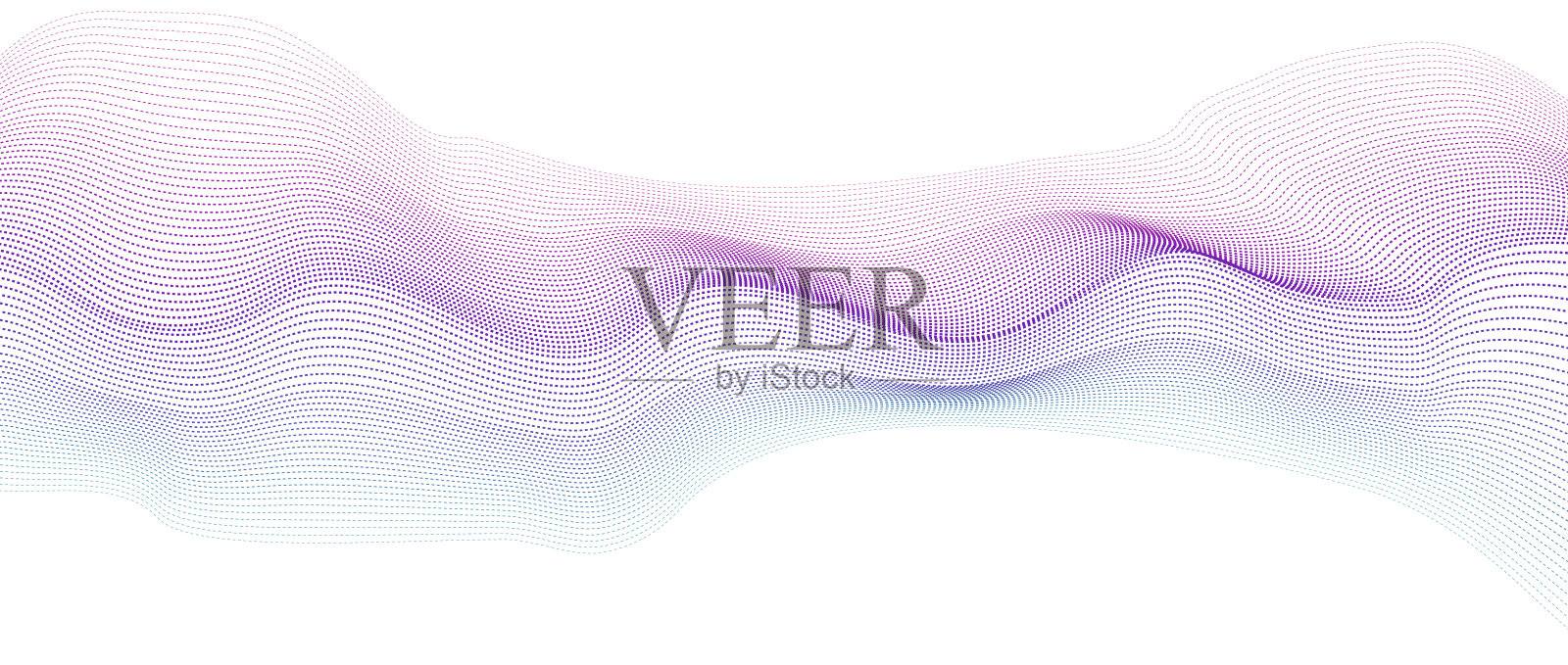 波浪线背景与光滑的形状。美丽的波浪线在白色的背景。水平横幅模板。抽象的未来模板。镀铬工艺壁纸。插画图片素材