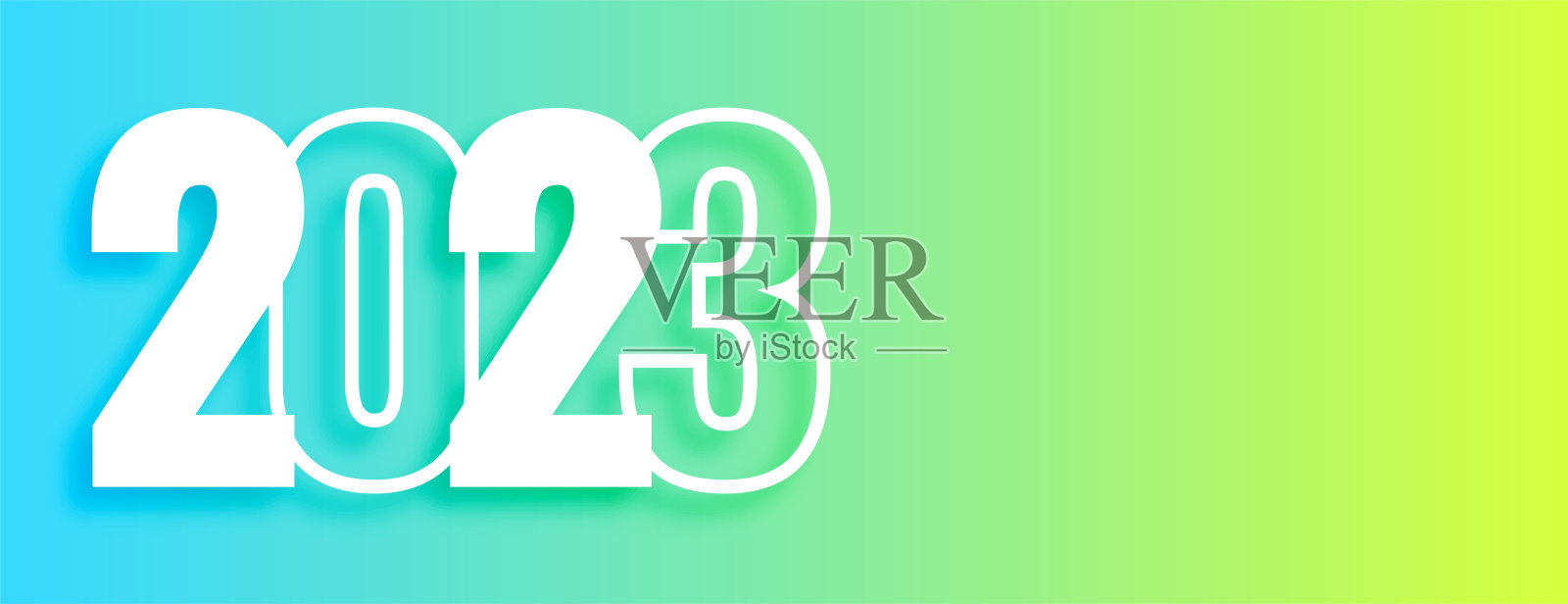 清洁2023年三十大年夜的横幅插画图片素材