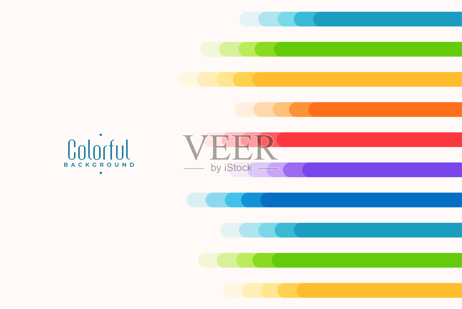 抽象模糊鲜艳多彩的背景插画图片素材