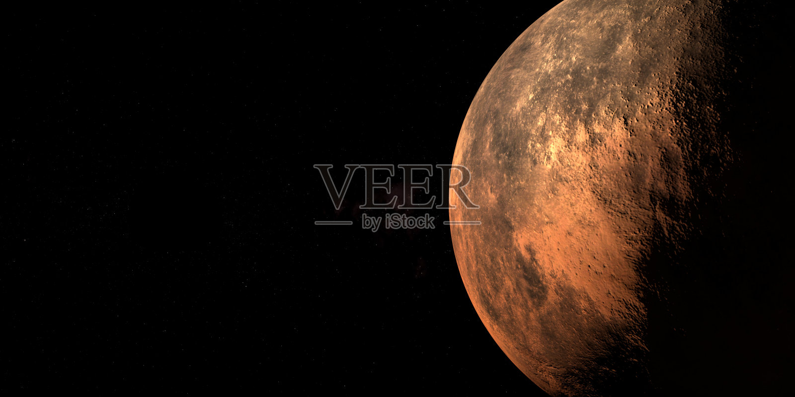 虎牙矮行星,双海王星外天体,在外太空旋转照片摄影图片