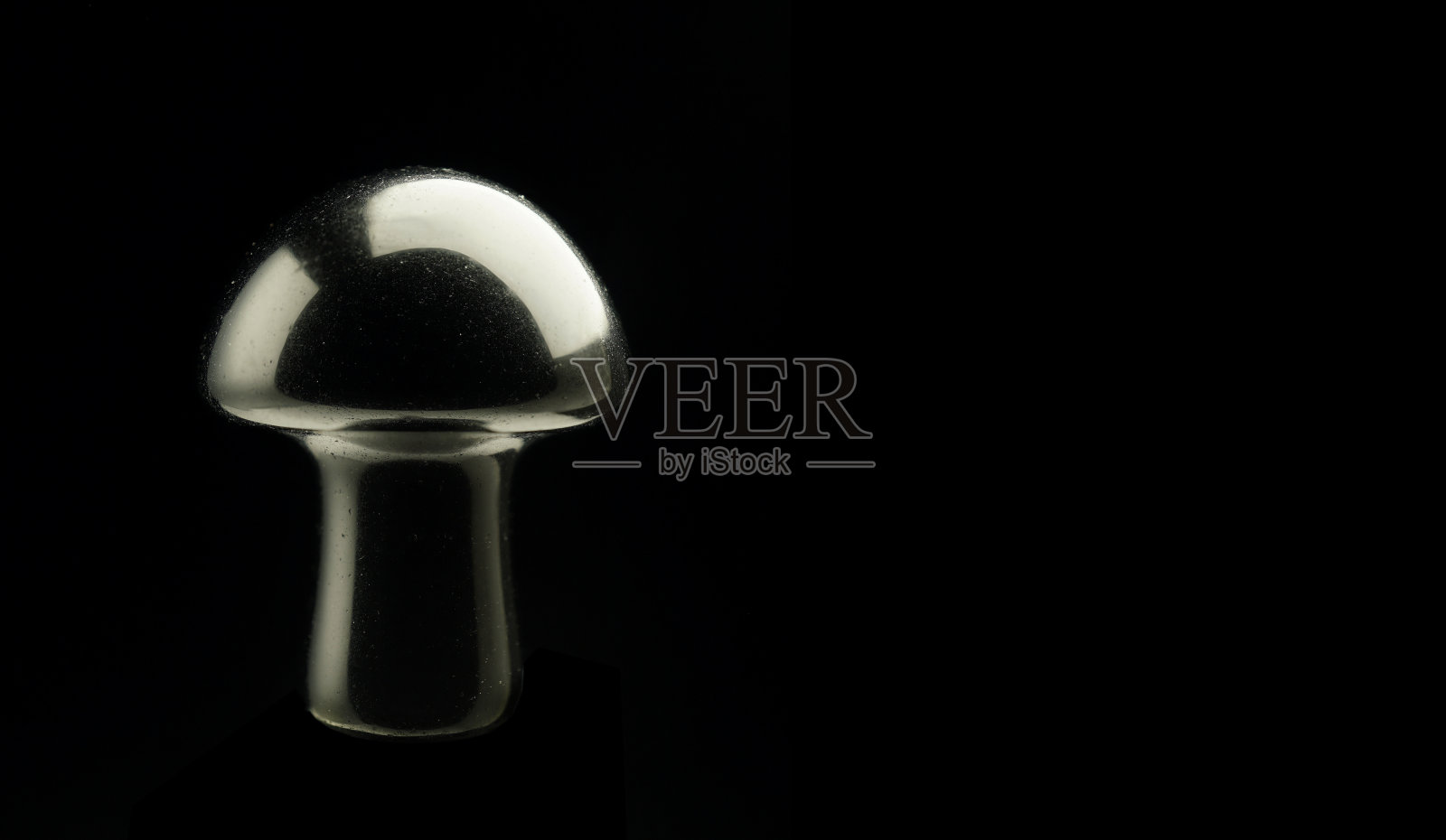 由混合宝石和结晶岩石制成的石蘑菇显示出独特的图案和颜色,用于自然治疗照片摄影图片