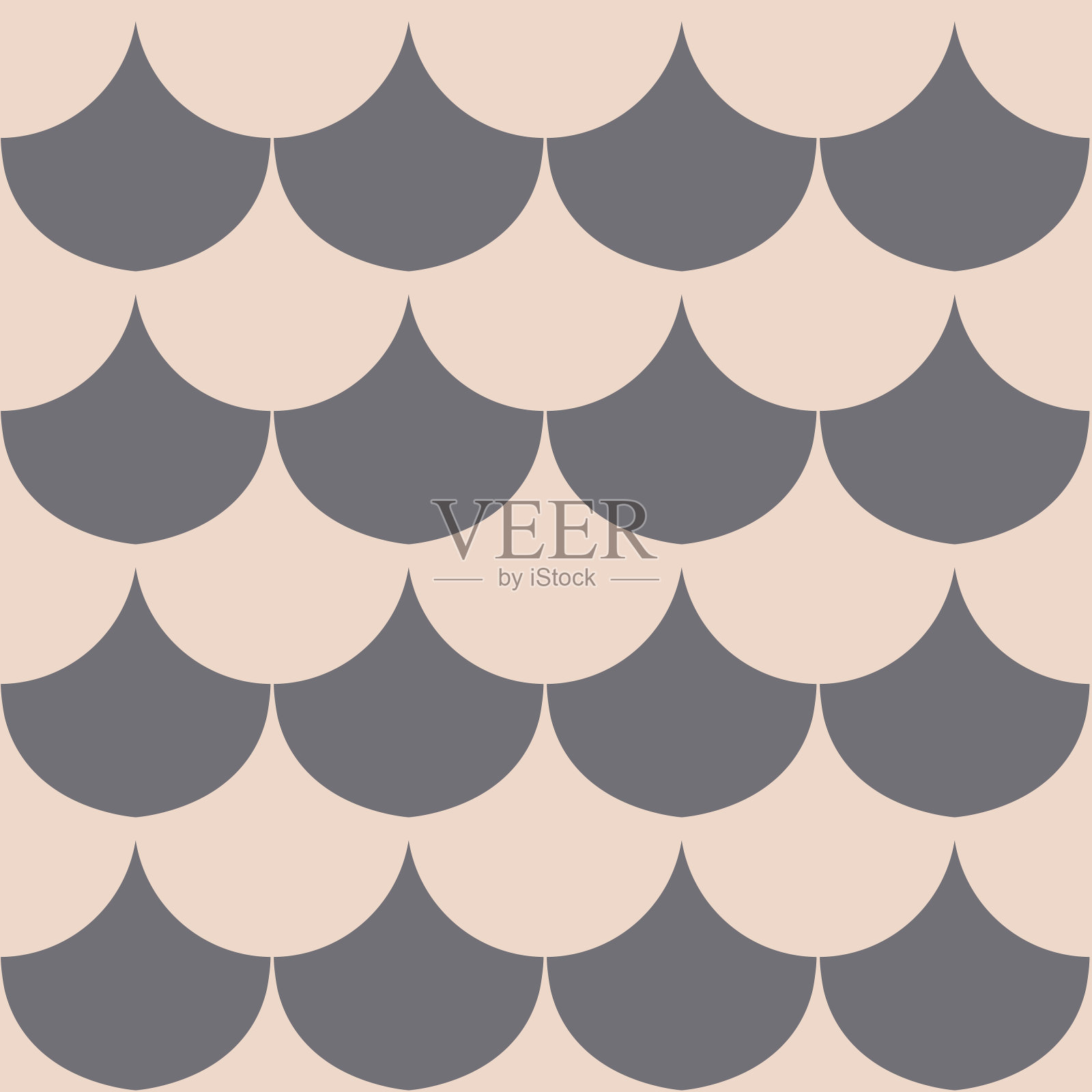 传统的阿拉伯图案无缝背景灰色粉彩纺织品插画图片素材