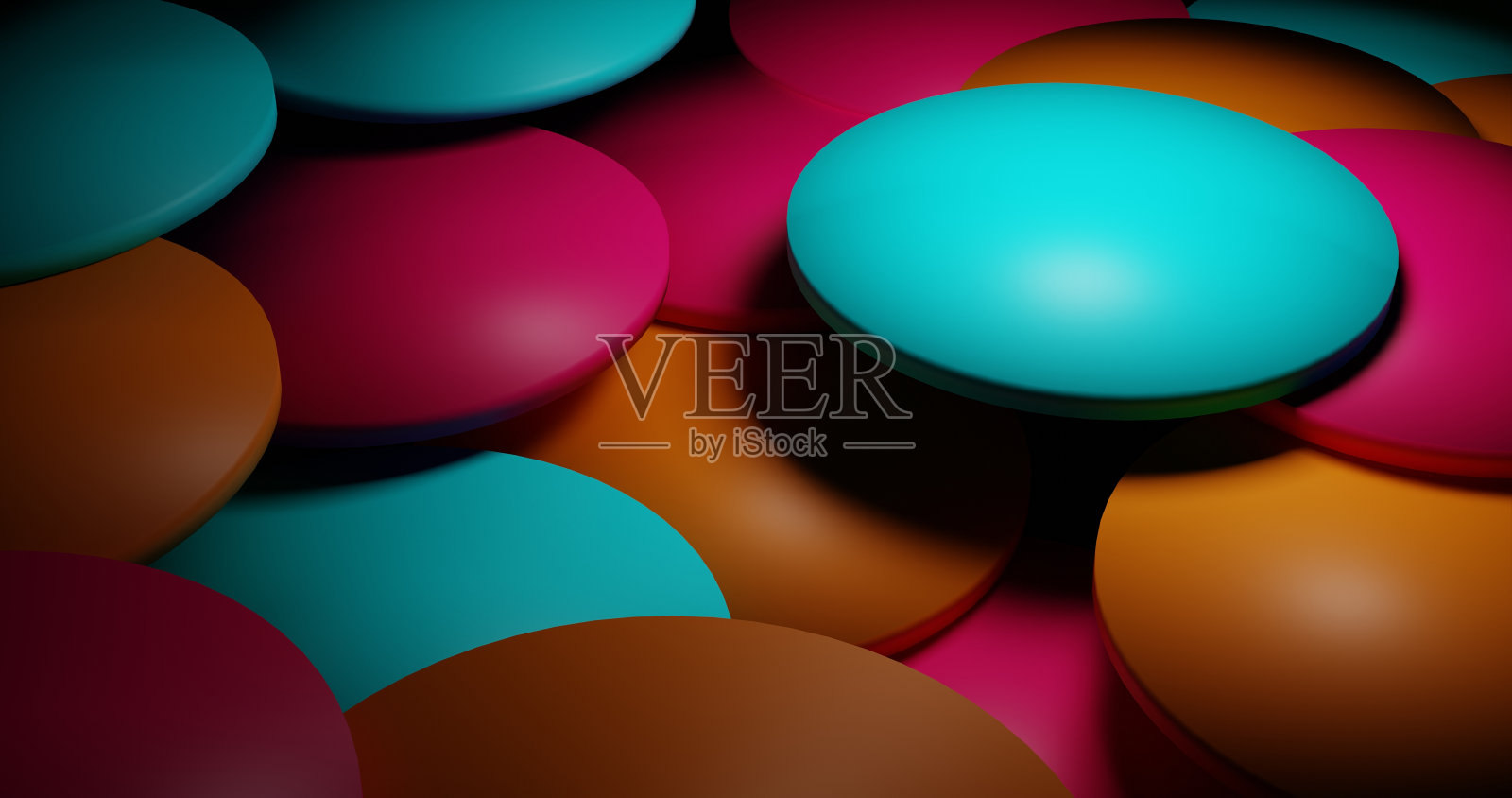 背景明亮,彩色光盘,抽象,3d渲染照片摄影图片