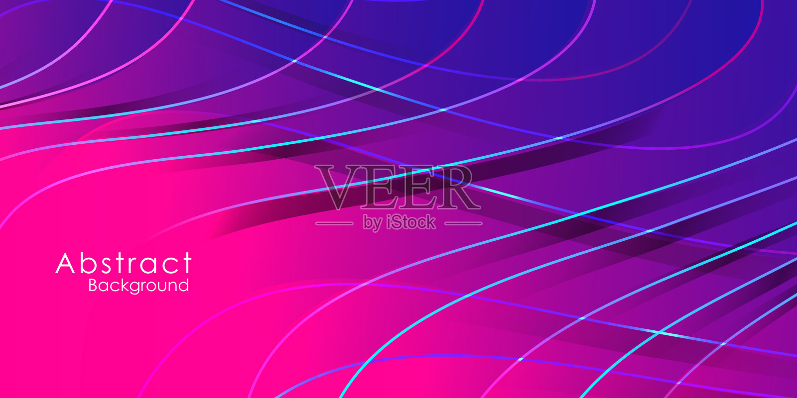 带有蓝色和紫色渐变的抽象背景插画图片素材