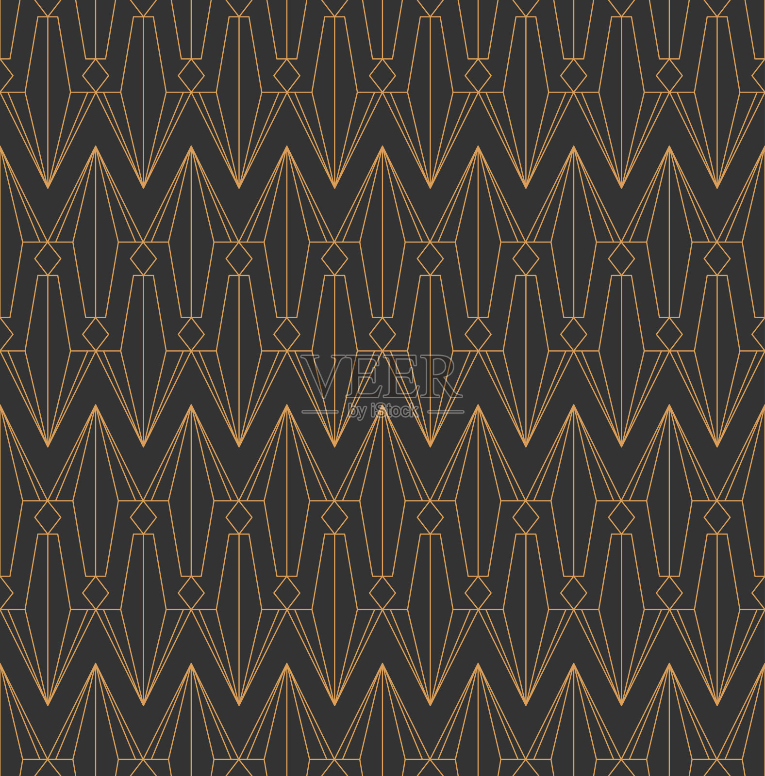 复古无缝壁纸图案设计,矢量插画图片素材