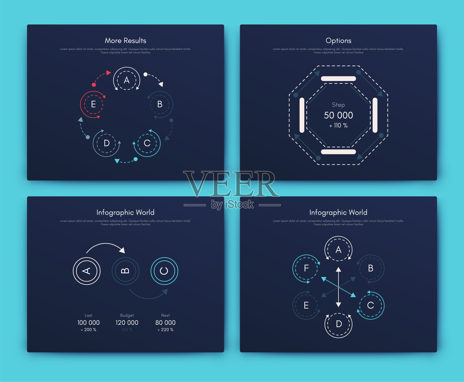 矢量图形信息图表与六个选项。模板用于创建移动应用程序,工作流布局,图表,横幅,网页设计,业务报告6步插画图片素材