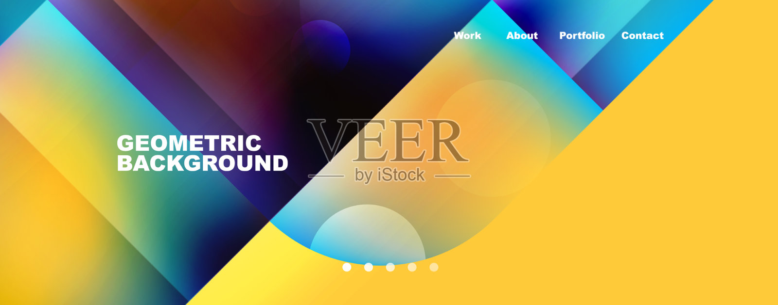 抽象的背景——正方形和线条插画图片素材