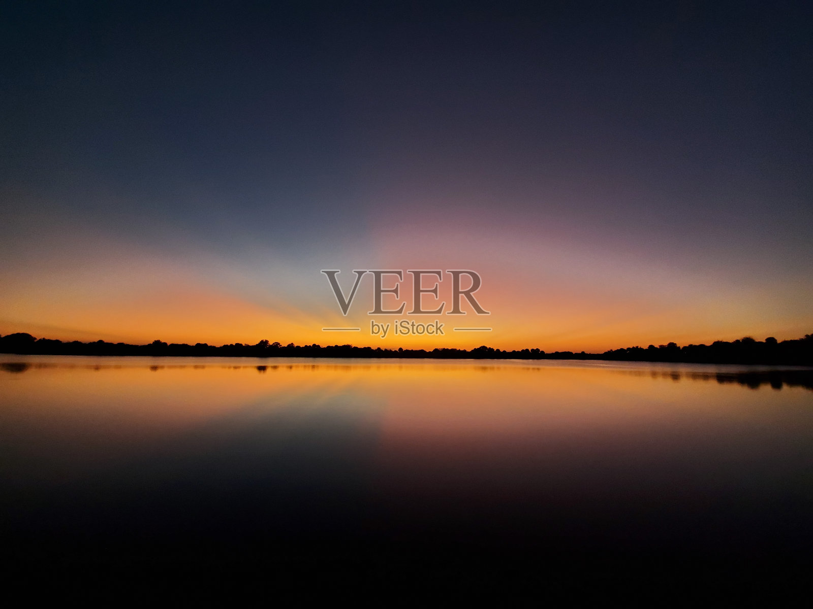 佛罗里达湖日落照片摄影图片