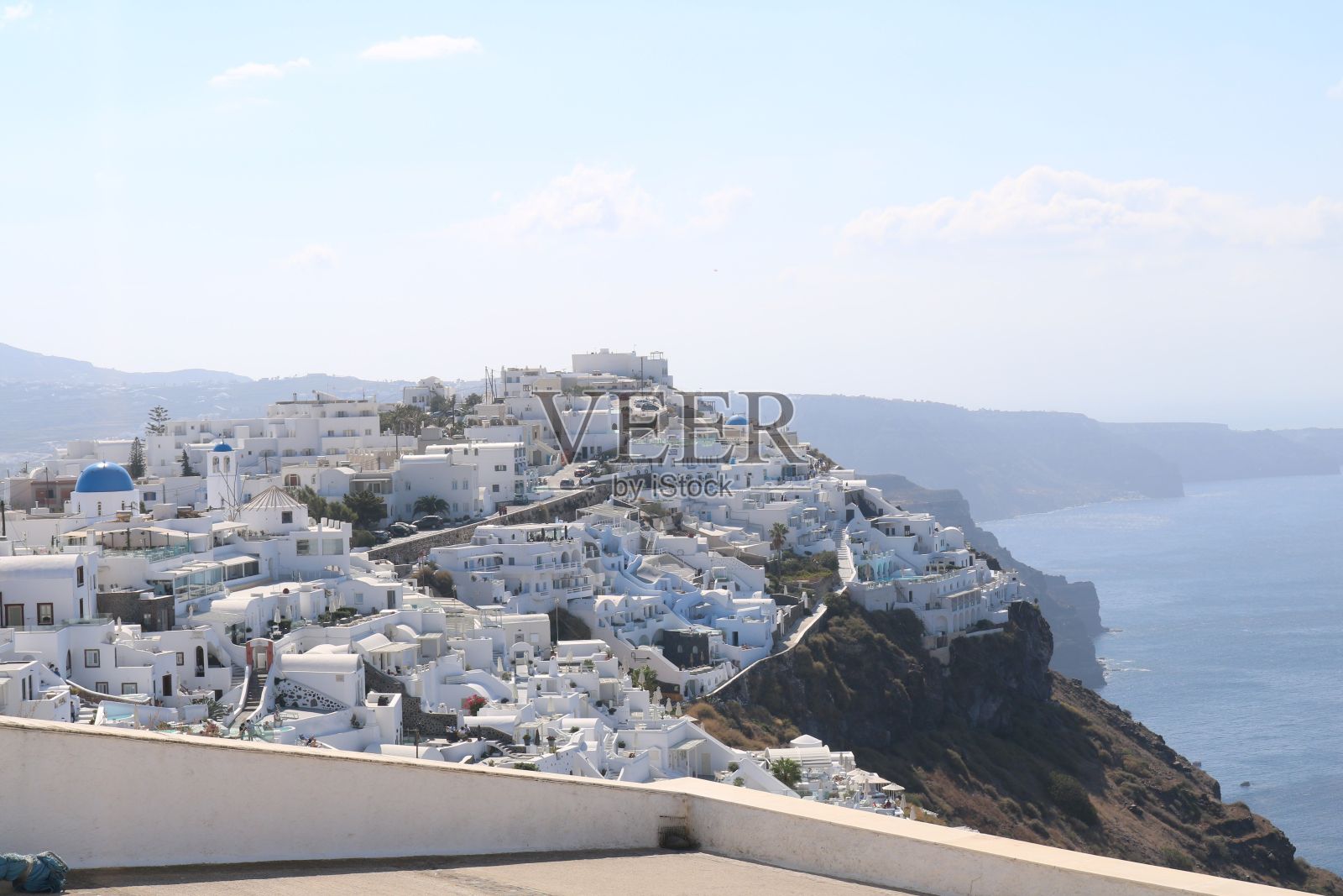 美丽的圣托里尼城,希腊照片摄影图片