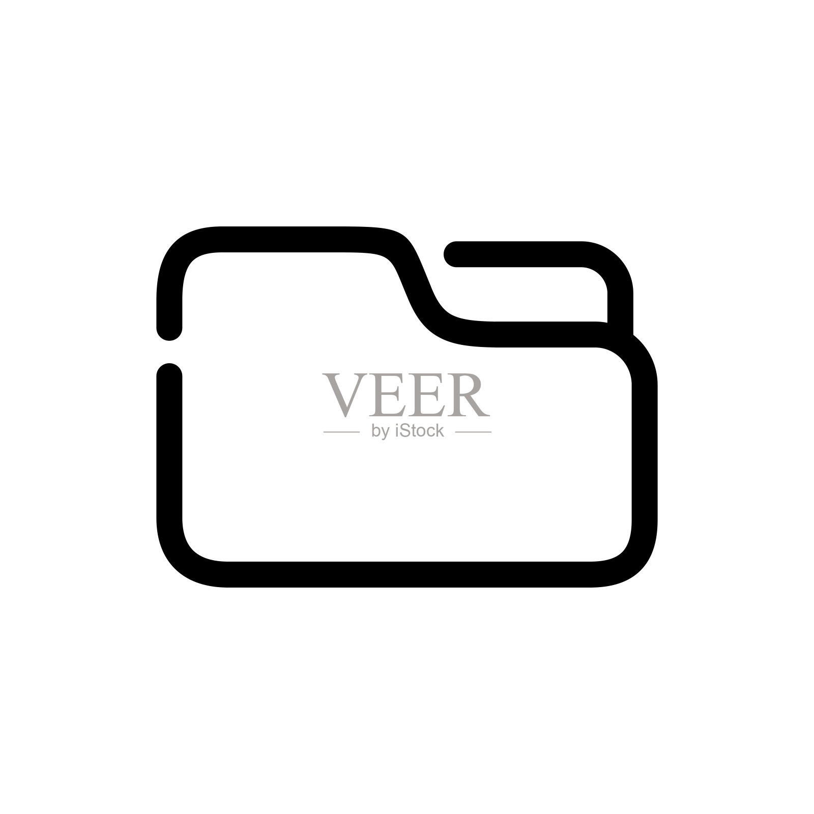 文件夹图标矢量。文件图标矢量插画图片素材