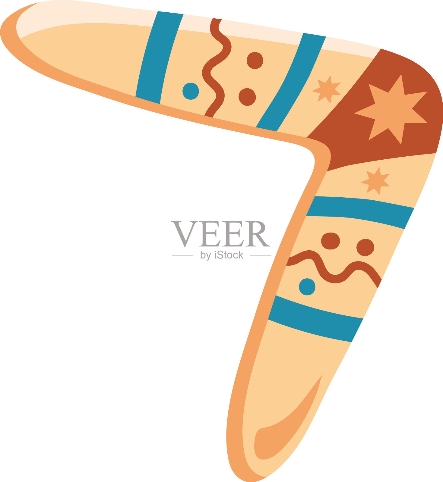 澳大利亚木制回旋镖设计元素图片